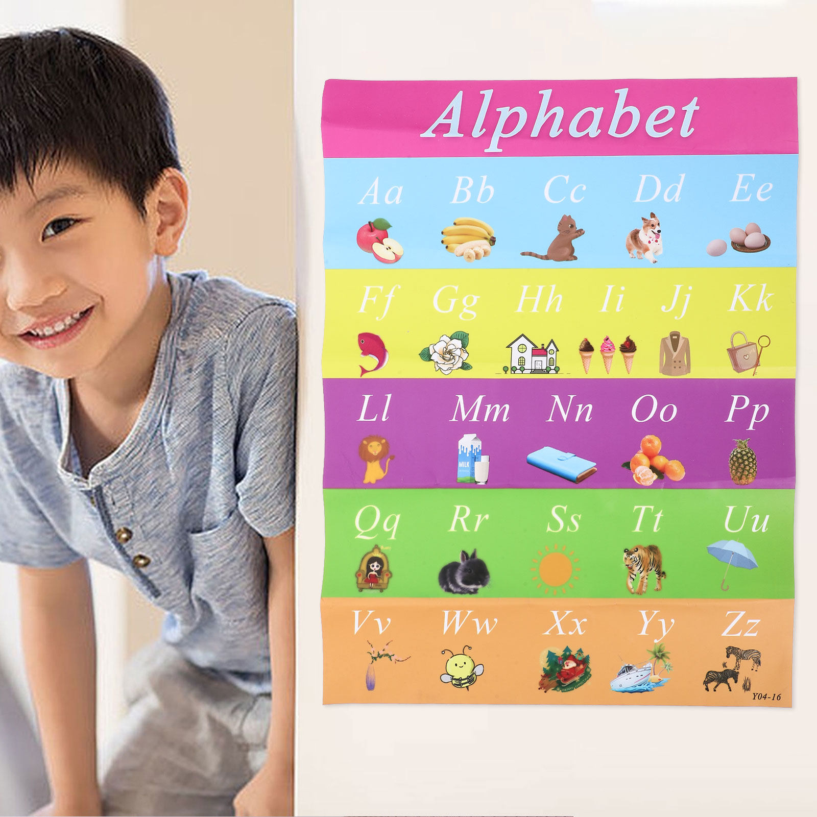 Kids Educational Poster - Самоклеящийся высококачественный постер для раннего развития