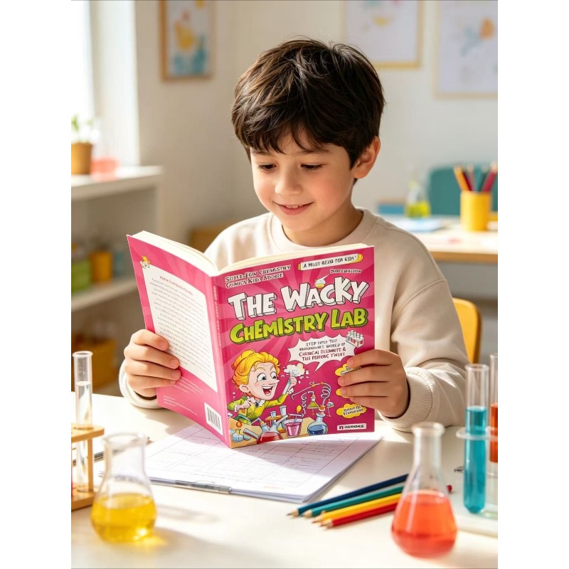 Kids Education Table - Детский научный комикс «Чудесная химическая лаборатория».