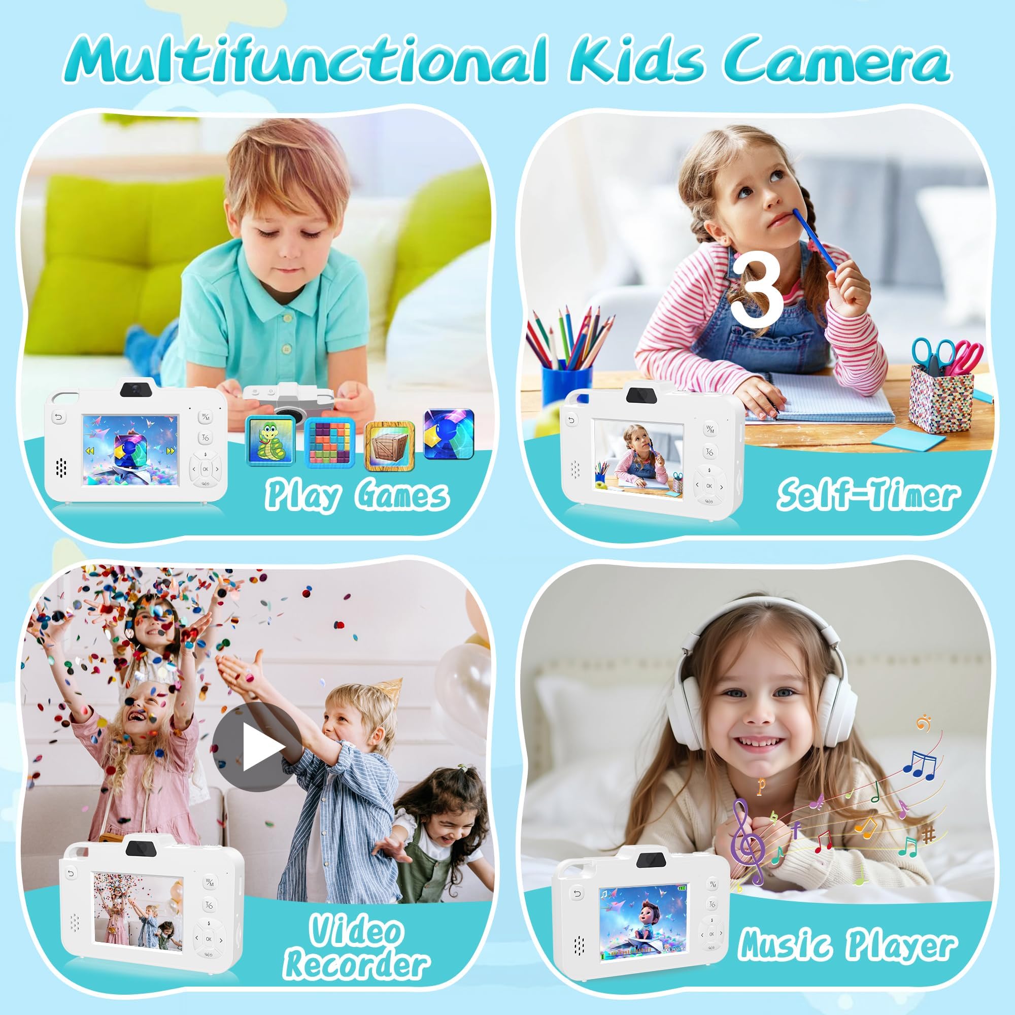 Детская цифровая камера с двум – обзор и цена Kids Education Images