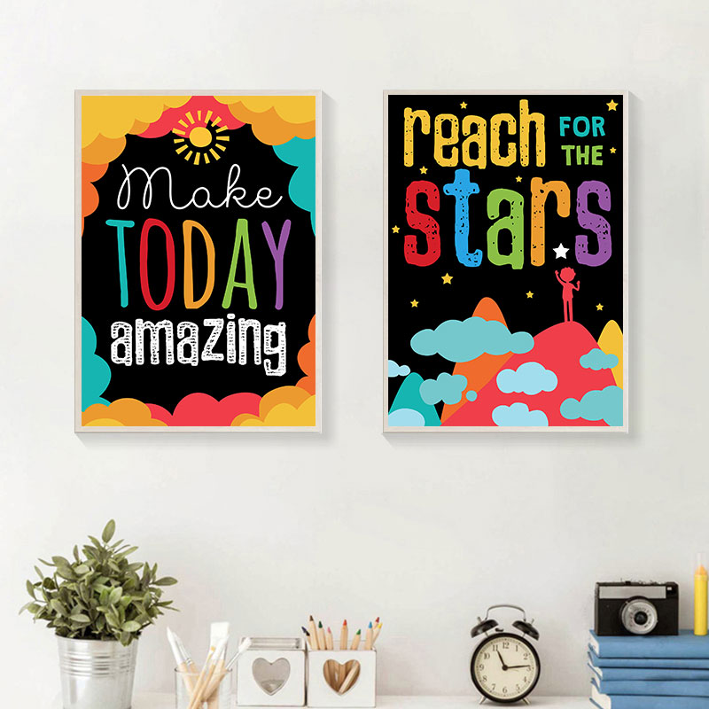 Красочные милые мечты, большие – обзор и цена Inspirational Kids Education Quotes