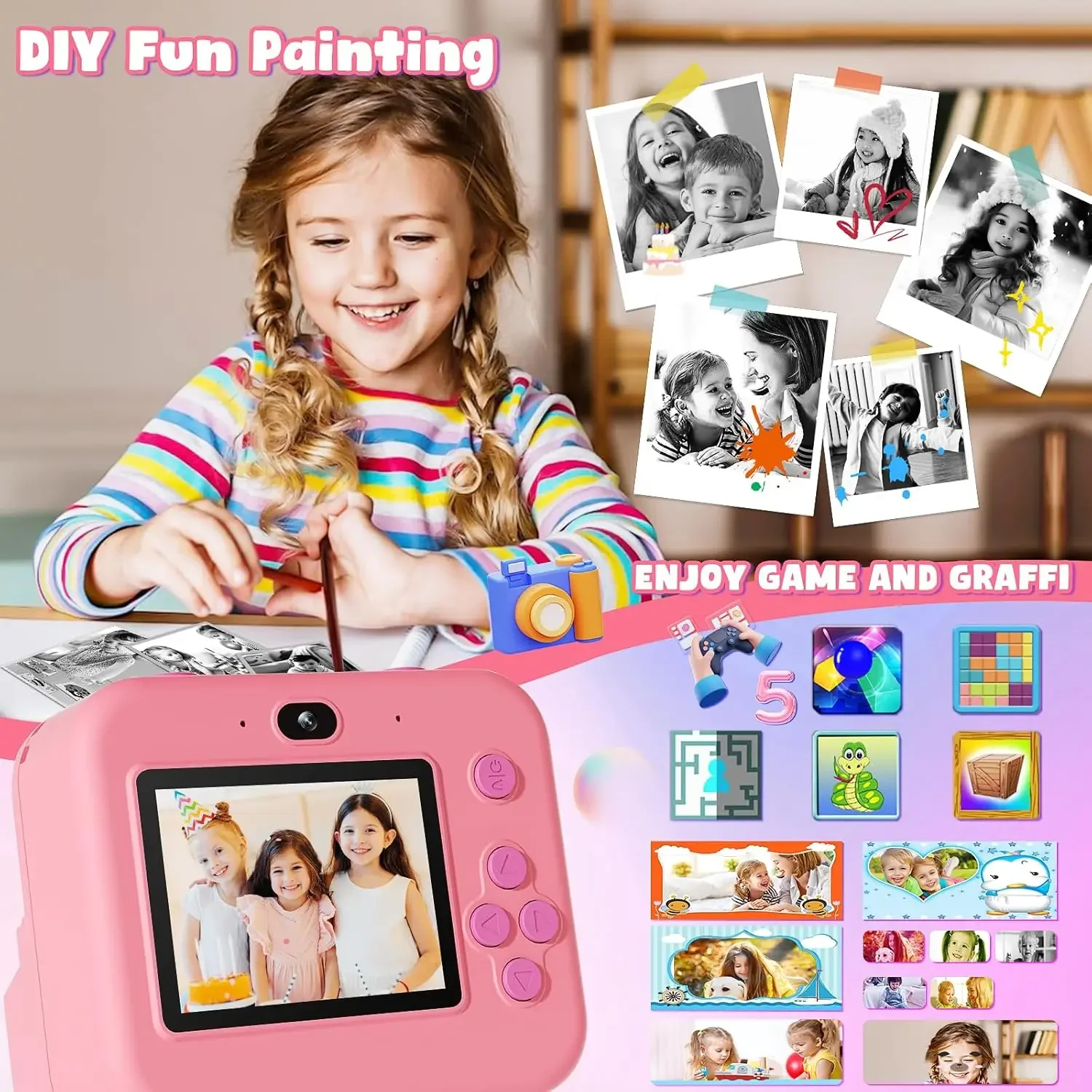Цифровая детская камера, мгнов – обзор и цена Kids Education Images